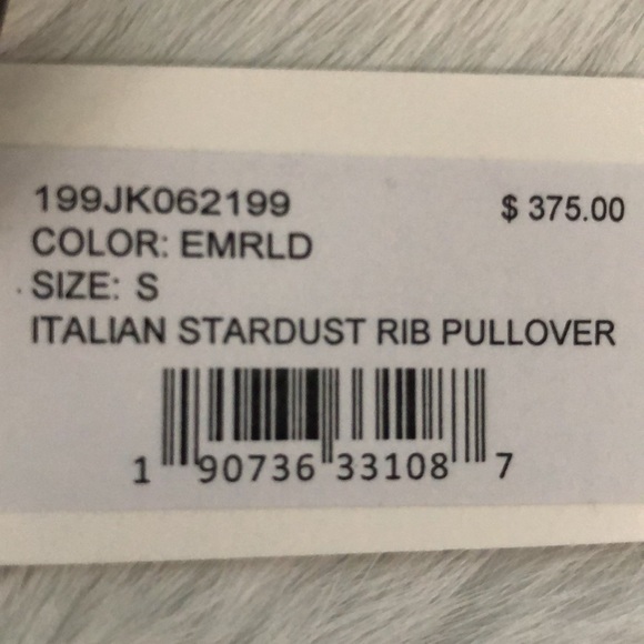 Sweater Italian Stardust Rib Pullover Milly S MUST GO BEFORE SEPTEMBER - Picture 11 of 11